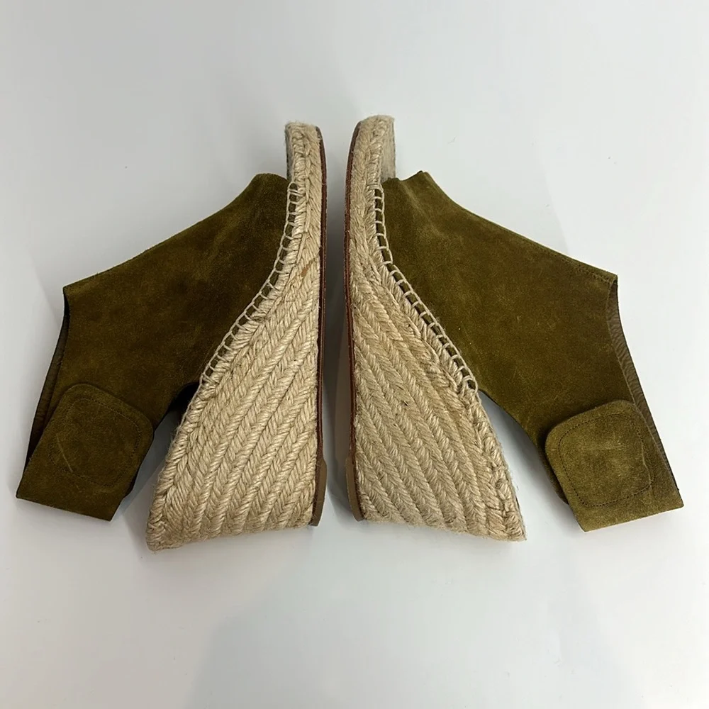 CELINE WEDGE ESPADRILLE SANDALS - Picture 6 of 14